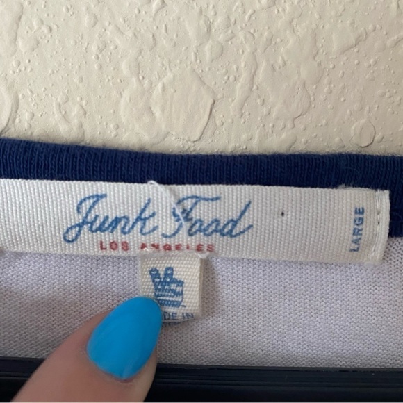 Junk Food | Women's NFL Chicago Bears Raglan 3/4 Sleeve Tee Size Large - Picture 5 of 7